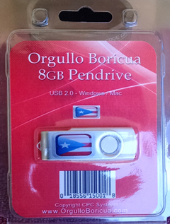 Orgullo Boricua Rico 8GB USB Flash Drive
